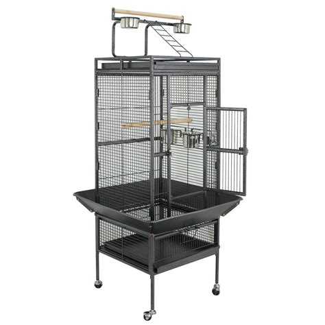 SUPER DEAL PRO 61-inch 2in1 Large Bird Cage with Rolling Stand Parrot ...