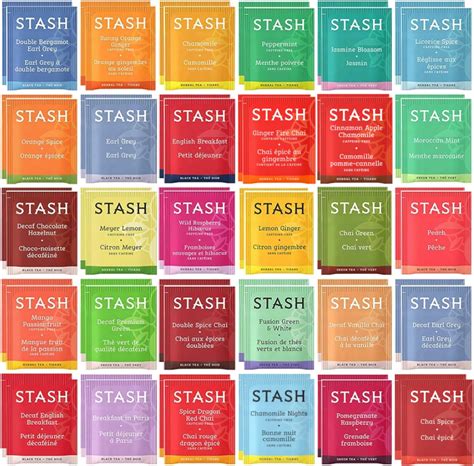Amazon.com: Stash Tea Bags Sampler Assortment Box (52 Count) 30 ...