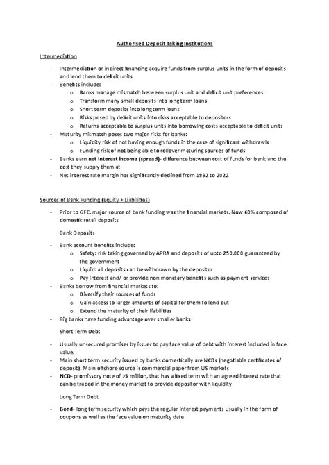 Authorised Deposit Taking Institutions W4 - Authorised Deposit Taking ...