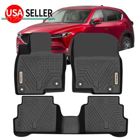 3D Floor Mats For 2017-2023 Mazda CX-5 All Weather Rubber TPE ...