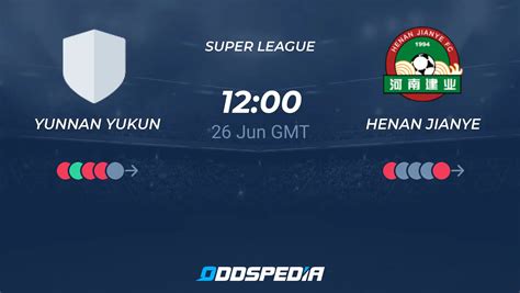 Yunnan Yukun vs Henan Jianye » Predictions, Odds, Live Scores & Stats