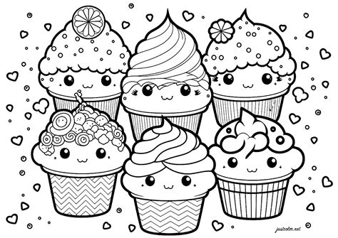 Dessert Coloring Pages For Adults at Nathan Lozano blog