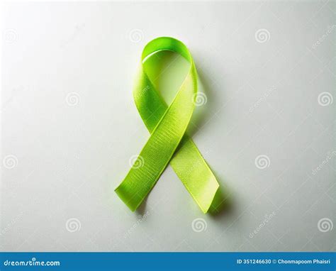A Simple Hopeful Lime Green Cancer Ribbon Image Show Your Support for ...