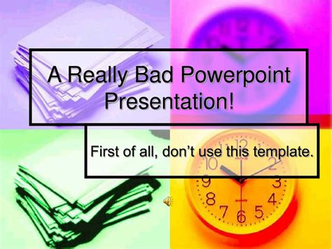 Image result for Bad PowerPoint Design