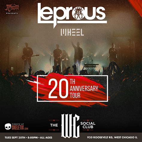 VIP Seating - Leprous - 20th Anniversary Tour @ The WC Social Club ...