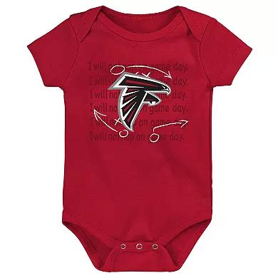 Newborn & Infant Red/Black/Heather Gray Atlanta Falcons Three-Pack Eat ...