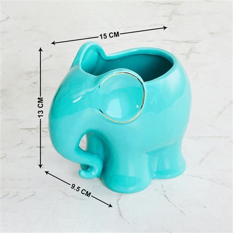Buy Colour Connect Ceramic Elephant Planter from Home Centre at just ...