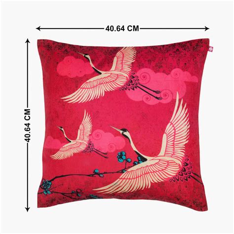 Buy INDIA CIRCUS Legend Of the Cranes Cushion Cover - 40.6 x 40.6 cm ...