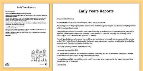 Image result for EYFS Development Report Example