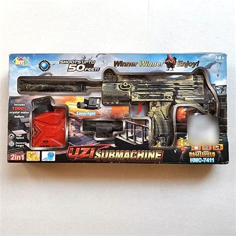 PUBG Theme Uzi Submachine 2 in 1 Gun Toys Set with Assault Rifle M416 ...
