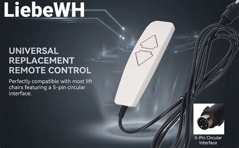 Lift Chairs Remote Universal 2 Push Button 5 Pin ABS Lift Chairs Remote ...