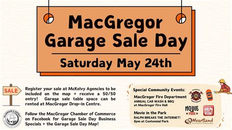 MacGregor Town Wide Garage Sale Day, MacGregor, Manitoba, Portage La ...