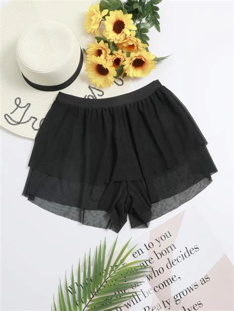 Sheer Mesh Cover Up Shorts, For Summer Beach Vacation | SHEIN USA