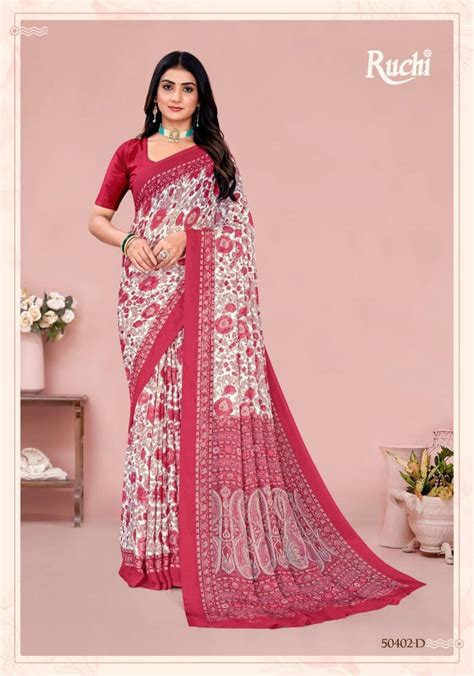 Ruchi Star Chiffon 211 Chiffon Printed Saree Collection