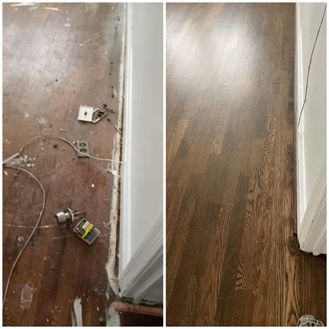 Perfect Refinishing Hardwood Floors Before And After