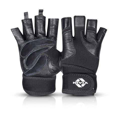 Buy Nivia Rhino Sports Gloves Grained sued Leather with Long Fingers ...