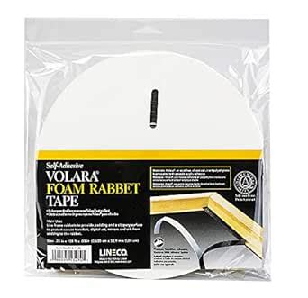 Lineco Black Volara .0313'' Thick Foam Rabbet Tape. Acrylic Adhesive ...