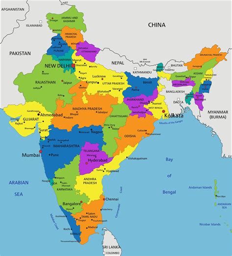 India: Location, Extent and its Neighbours Chapter Notes - Social ...