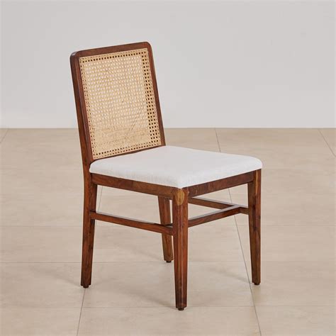 Buy (Refurbished) Cane Connection Set of 2 Sheesham Wood Dining Chairs ...