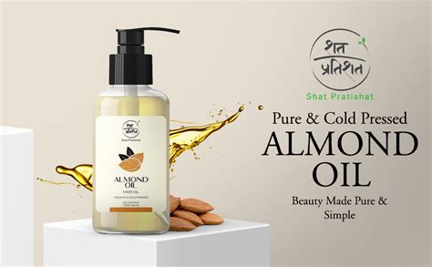 Buy Shat Pratishat-Pure Sweet Almond Oil | Cold-Pressed, Virgin Grade ...