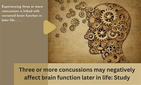Three or more concussions may negatively affect brain function later in ...