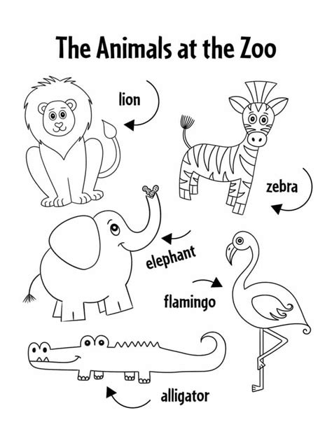 Color Zoo Worksheet 的图像结果