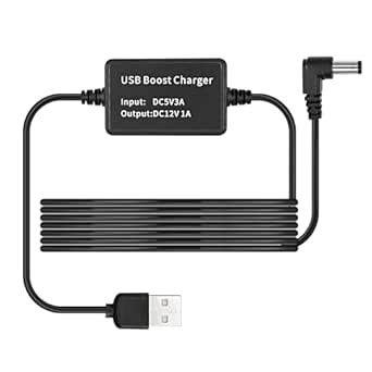 MEIRIYFA USB A 5V to DC 12V Converter Step Up Voltage Power Cable,USB 2 ...