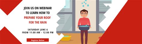 Webinar on how to prepare your roof for the rain