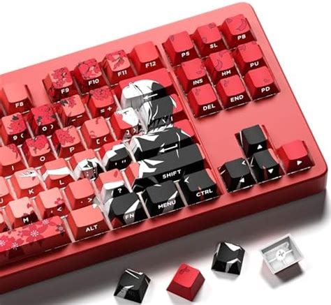 Hkfos XVX Japanese Anime Keycaps, Double Shot PBT Keycap Set, Shine ...