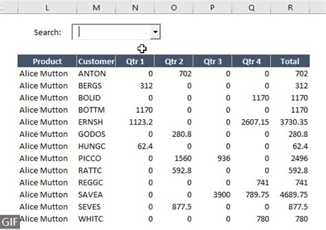 Search Box in Excel 的图像结果