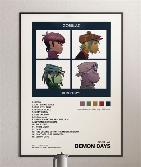 Gorillaz - Demon Days Album Cover Poster, Gorillaz Wallpaper | Architeg ...