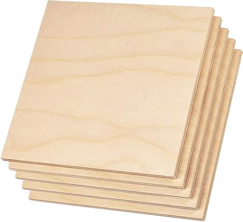 Amazon.com: Plywood Sheet Board Squares, A Grade, 12 x 12 inch, 1/4 ...