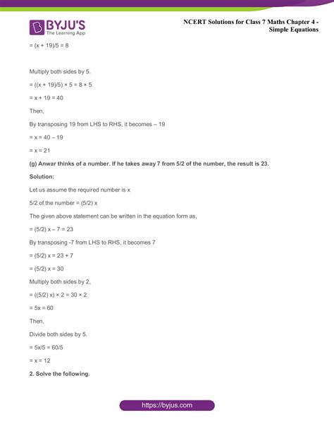 Image result for NCERT Class 7 Maths Simple Equations