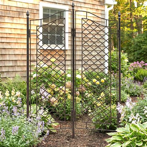 H Potter Large Freestanding Garden Trellis Privacy Screen for Rose ...