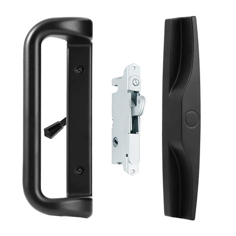 House Guard Black Patio Door Handle Set With Mortise Lock | Desertcart ...