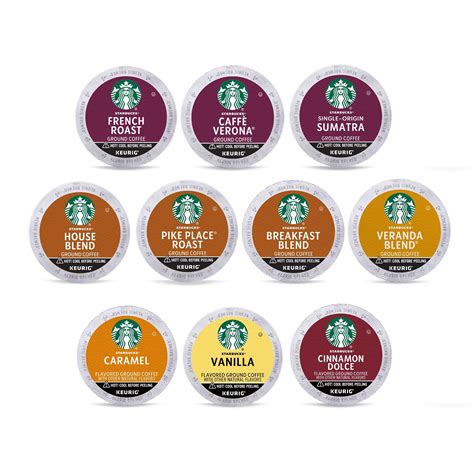 Starbucks Assorted K-Cup Coffee Pods for Keurig Brewers - 40 Count ...
