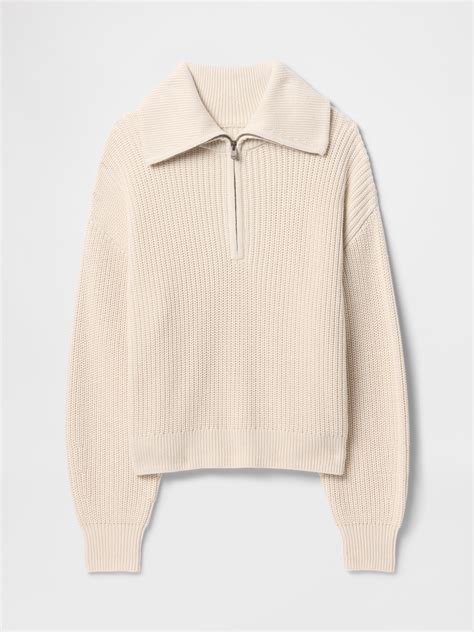 100% Cotton Half-Zip Pullover Sweater | Gap