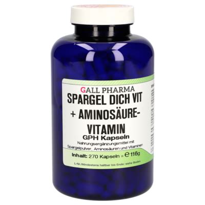 Spargel dich Vit + Aminosäure GPH Kapseln [2708252]-Gall-Pharma GmbH ...