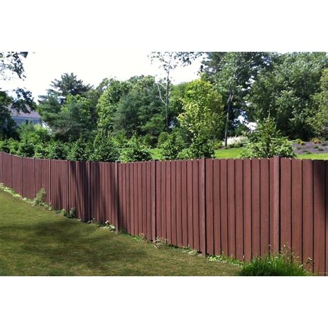 Fiberon Woodshades 4-in x 4-in W x 8-ft H Rustic Cedar Composite Fence ...