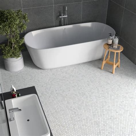 Penny Tile Bathroom Floor 30 Gorgeous Bathroom Flooring Ideas To Try