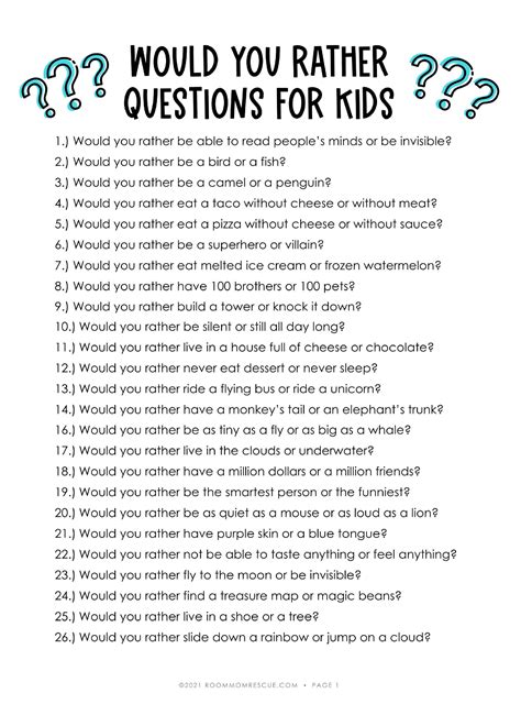 100 fun icebreaker questions for kids – Artofit