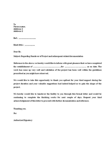 Image result for Project Handover Email Sample