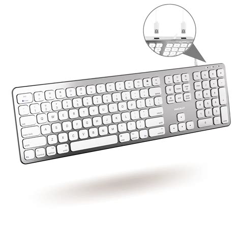 Amazon.in: Buy Macally USB Wired Keyboard for Mac - Compatible Apple ...