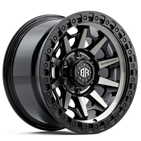 Gloss Black Truck Wheels 4x4 Wheels Black Rock Vulcan Gloss Black