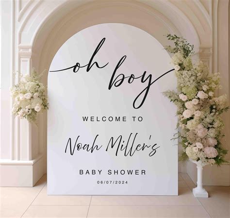 Acrylic Baby Shower Welcome Sign | Custom Baby Shower Sign ...
