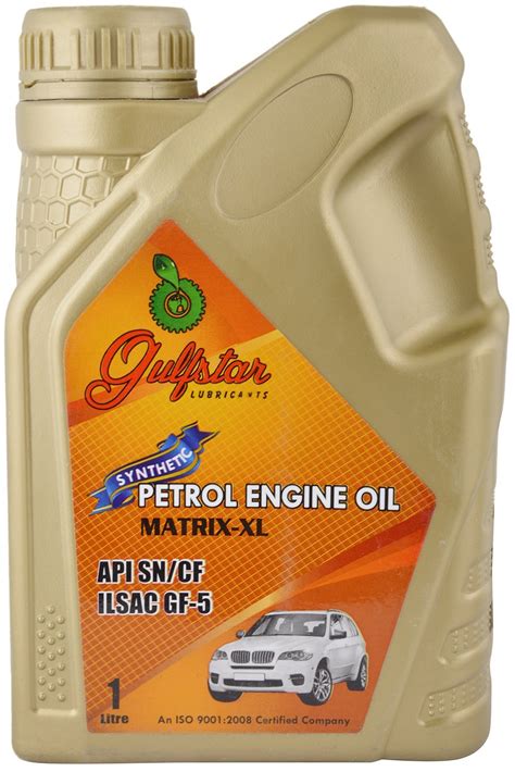 Gulfstar Matrix XL 5W-40 API SN Fully Synthetic Petrol Engine Oil for ...