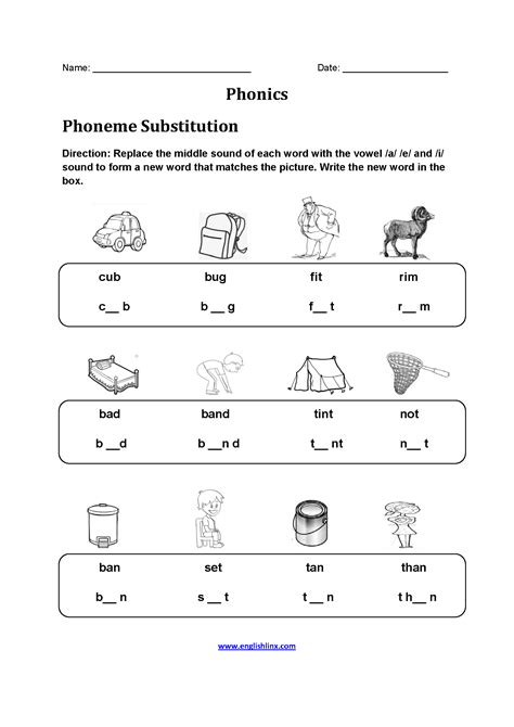 Phonics Worksheets | Printable Phonics, Vowels, and Consonants Activities