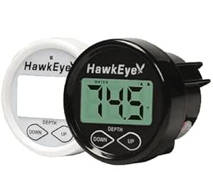 HawkEye in Dash Depth Finder w/Air & Water Temperature - Thru Hull ...