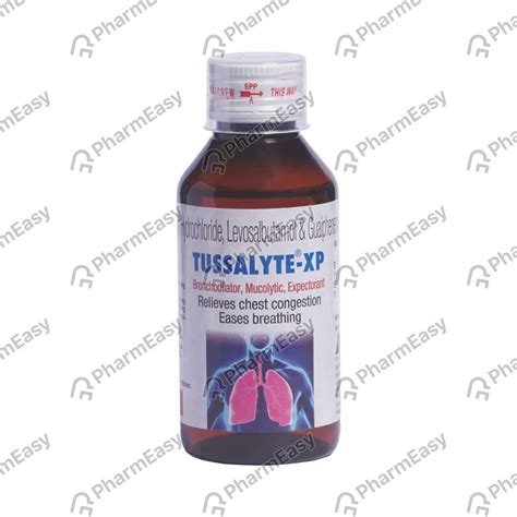 Tussalyte Xp Bottle Of 100ml Syrup: Uses, Side Effects, Price & Dosage ...