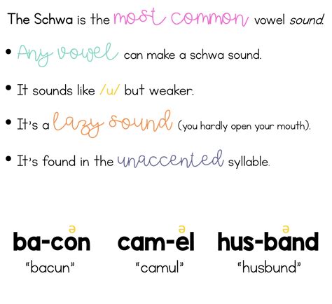 What is the Schwa? - Sarah's Teaching Snippets